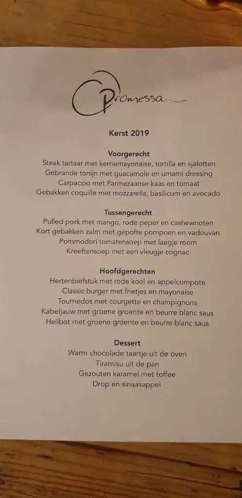 Menu_Restaurant Promessa - Gastronomisch food atelier_Eersel_image_4
