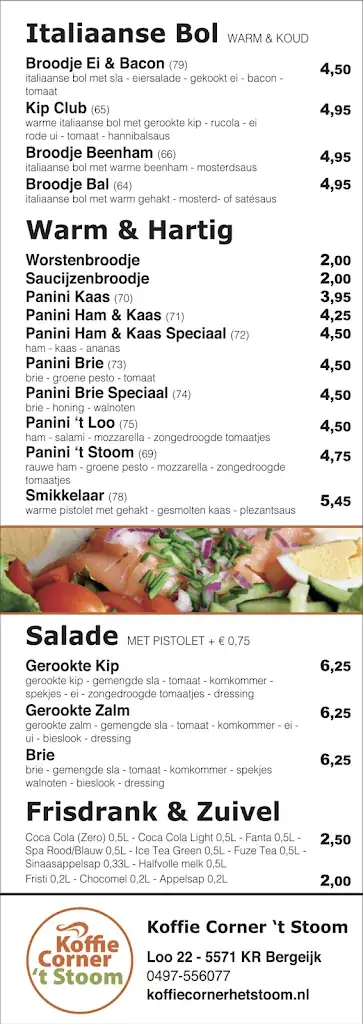 Menü_Koffie Corner 't Stoom_Bergeijk_Bild_2