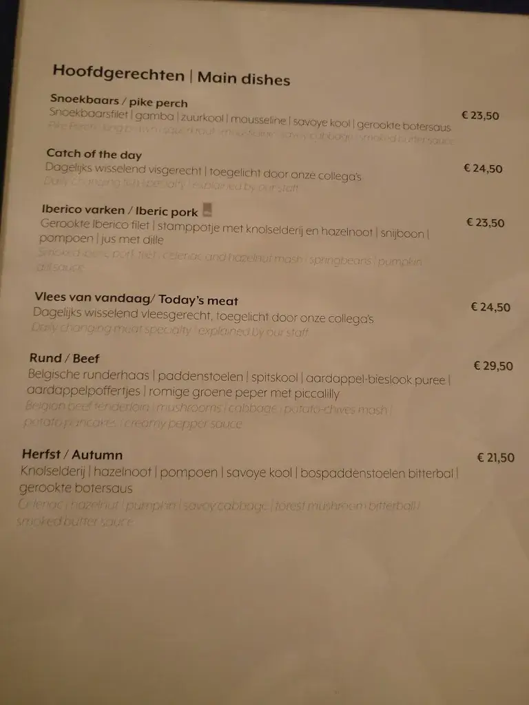 Menu_1910 Restaurant_Eindhoven_image_2