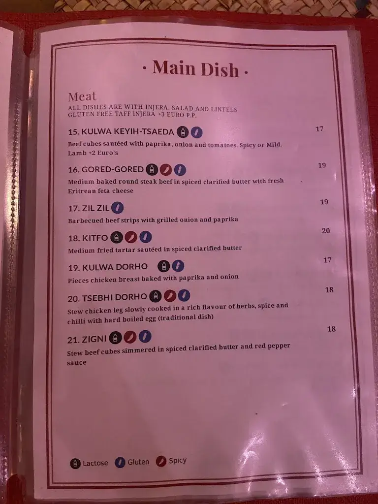 Menu_Gezana Eritrean Restaurant_Eindhoven_image_4