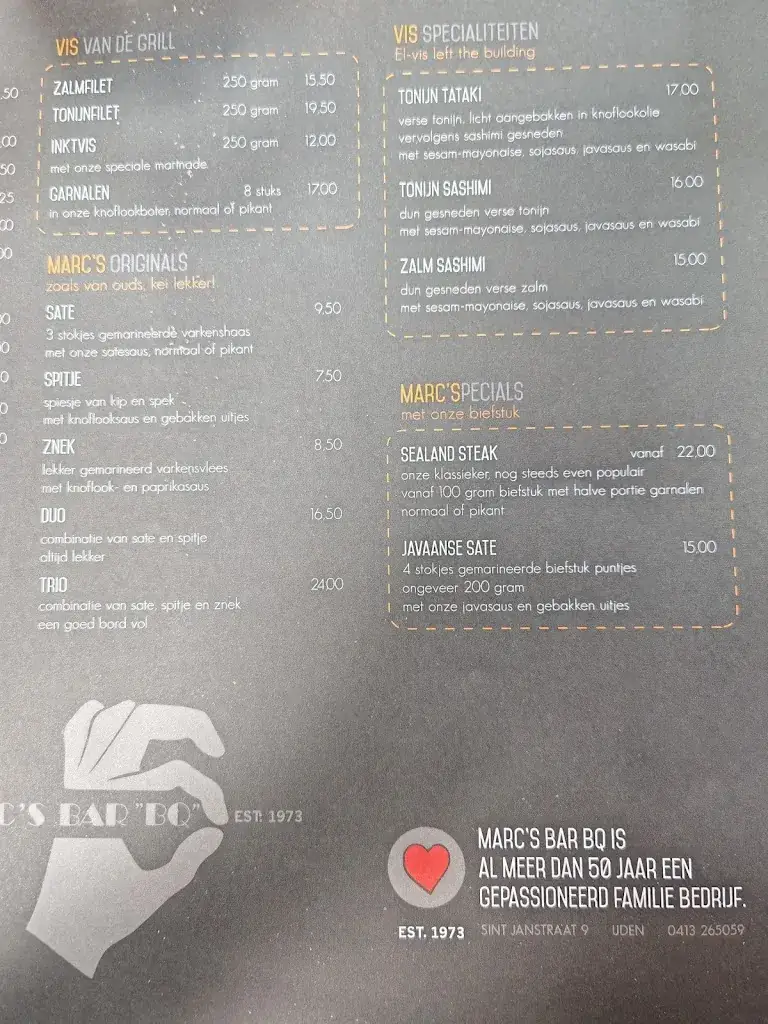 Menu_Marc's Bar 'BQ'_Uden_image_2