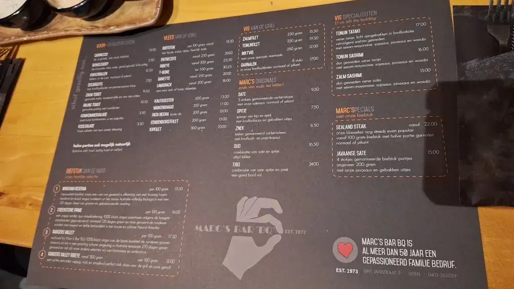 Menu_Marc's Bar 'BQ'_Uden_image_3
