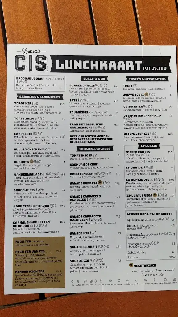 Menu_Brasserie Cis_Boxtel_image_1