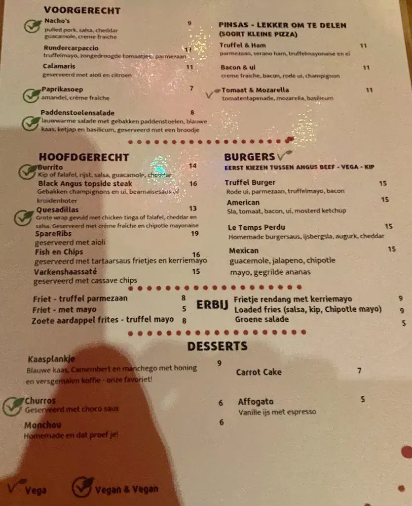 Menu_Le Temps Perdu_Boxtel_image_2