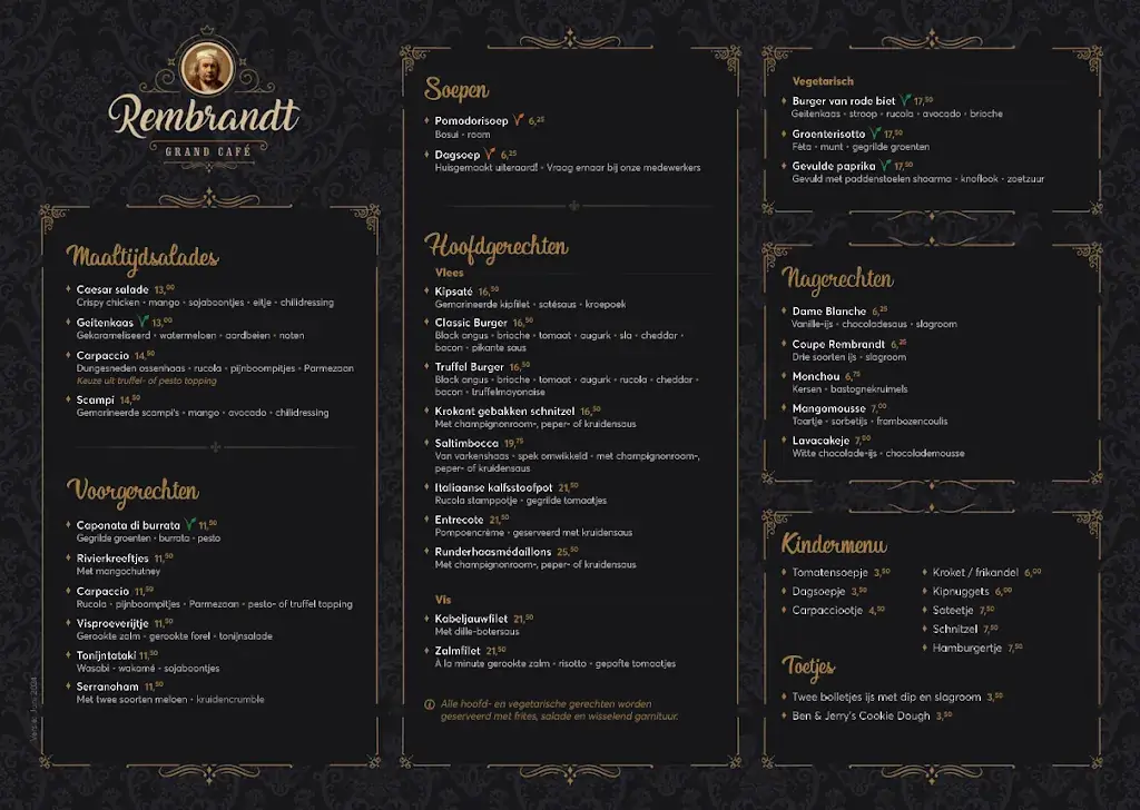 Menu_Grand Café Rembrandt_Boxtel_image_1