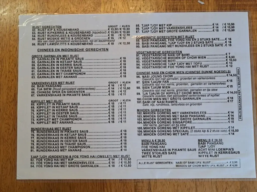 Menu_Hing Ta Eethuis_Tilburg_immagine_2