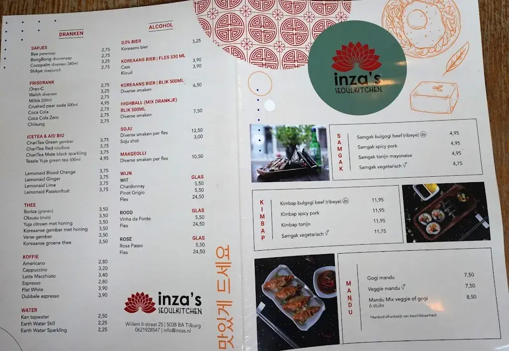 Menu_Inza's Seoulkitchen_Tilburg_image_2
