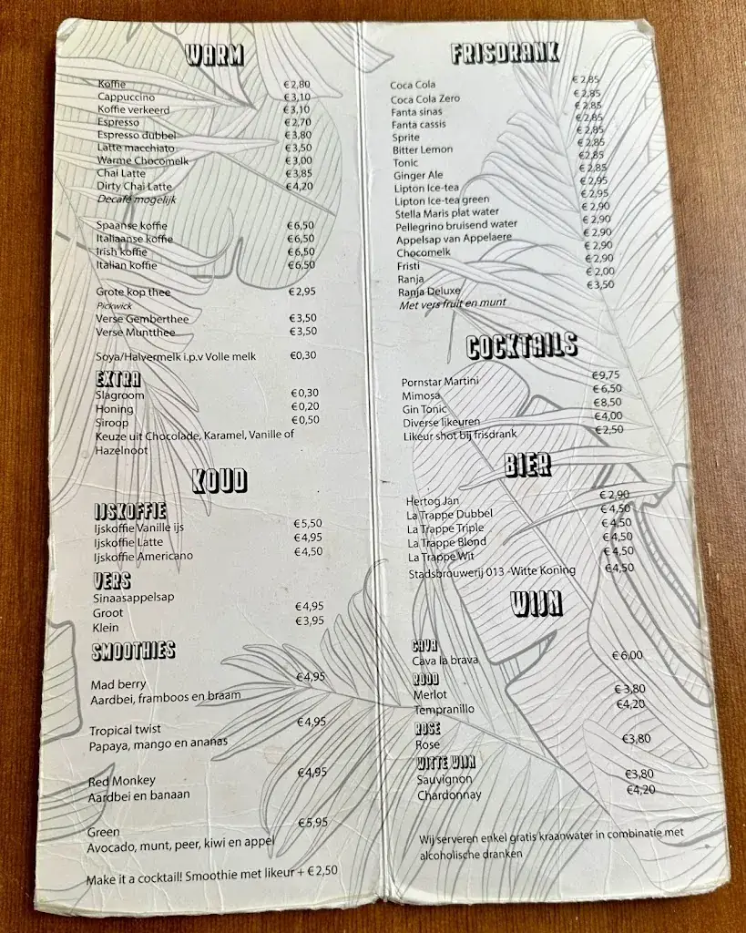 Menü_Brunchcafé Koppig_Tilburg_Bild_1