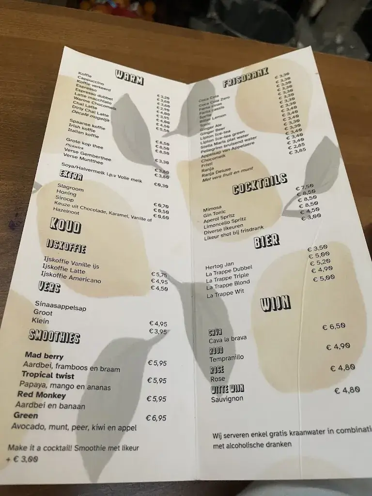 Menü_Brunchcafé Koppig_Tilburg_Bild_2