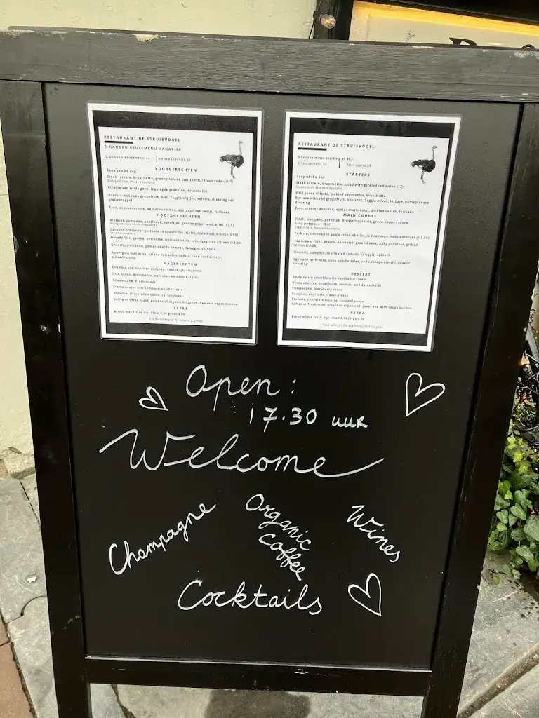 Menu_Restaurant de Struisvogel_Amsterdam_image_2