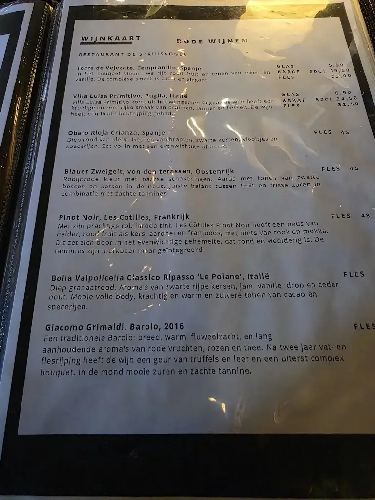 Menu_Restaurant de Struisvogel_Amsterdam_image_4