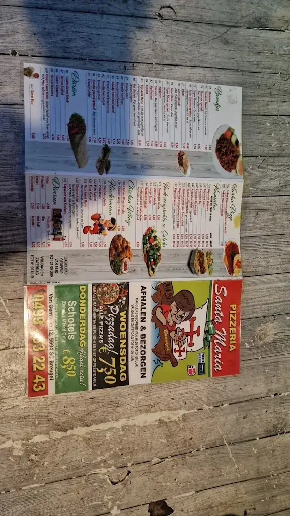 Menu_Pizzeria Santa Maria_Breugel_image_1