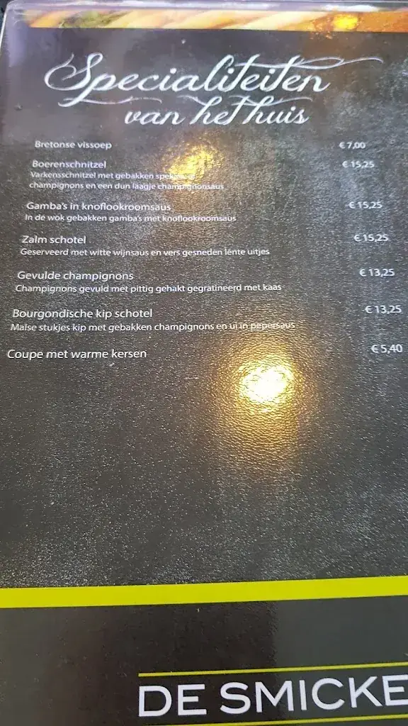 Menu_The cafeteria Smickel Breugel B.V._Breugel_immagine_1