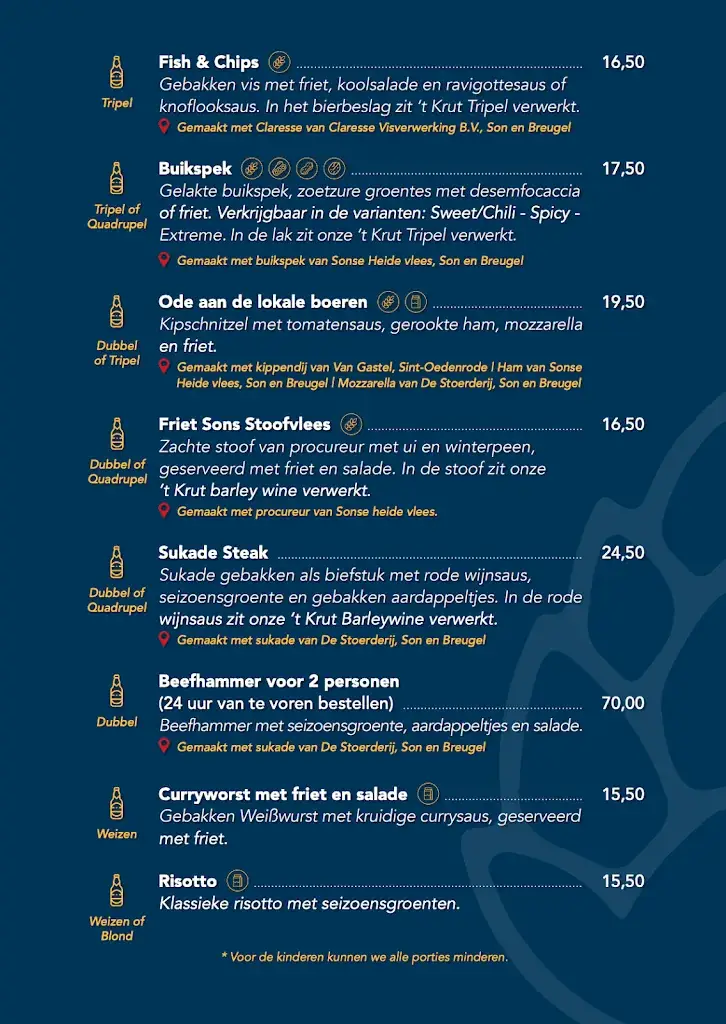 Menu_'t Krut Brouwerij, Proeflokaal en Restaurant_Son_image_2
