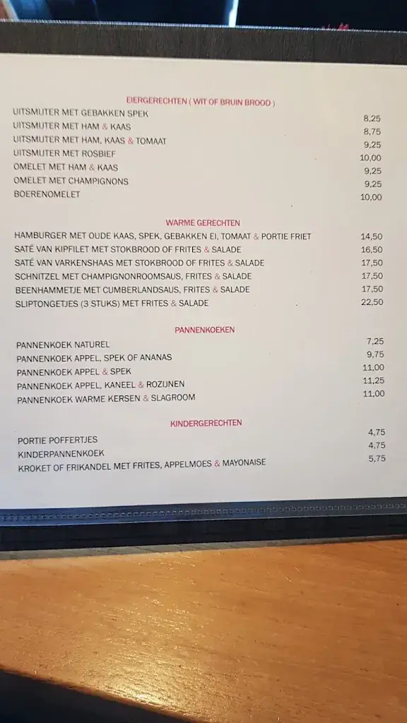 Menu_Restaurant Olijf_Nuenen_image_3