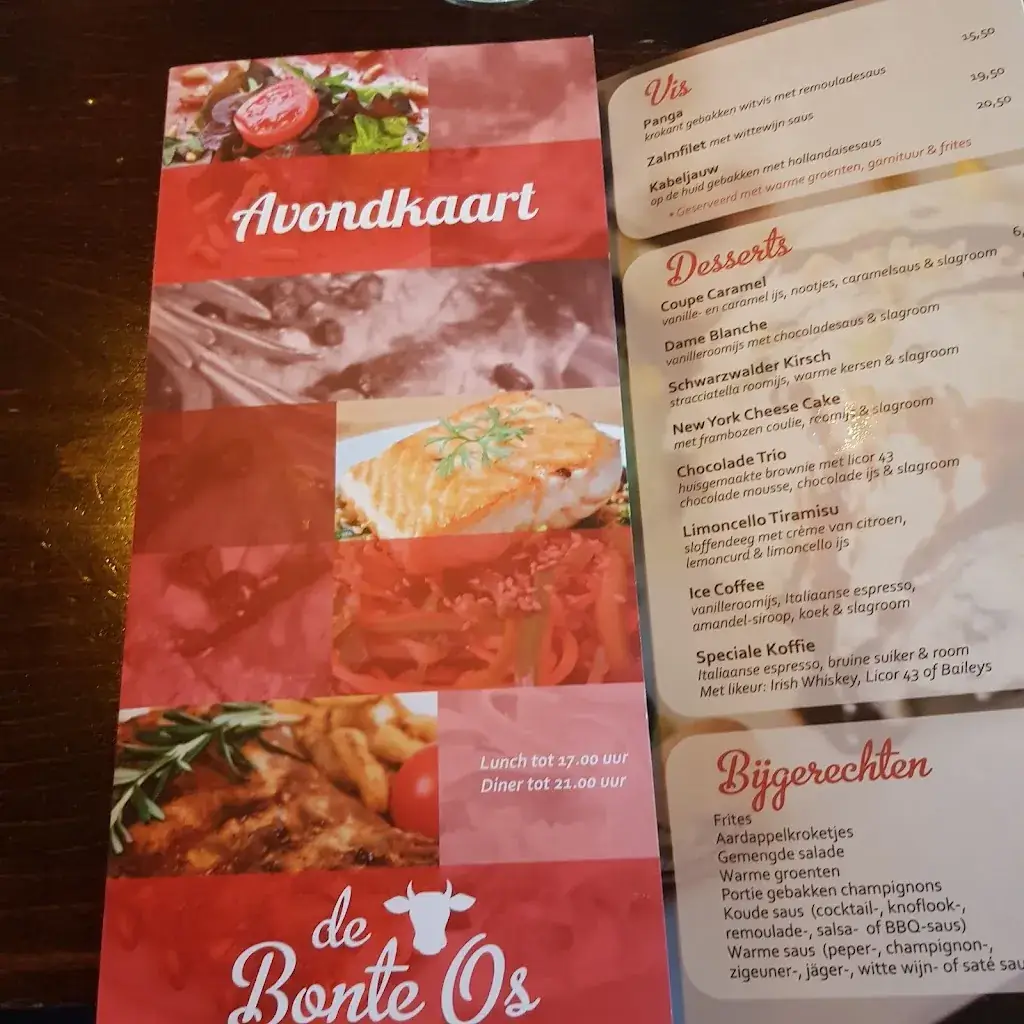 Menu_De Bonte Os - eetcafé & zaal_Budel_immagine_1