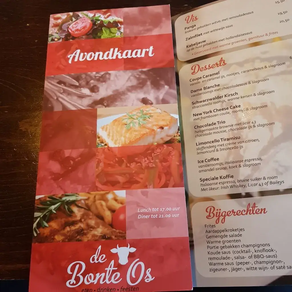 Menu_De Bonte Os - eetcafé & zaal_Budel_immagine_2