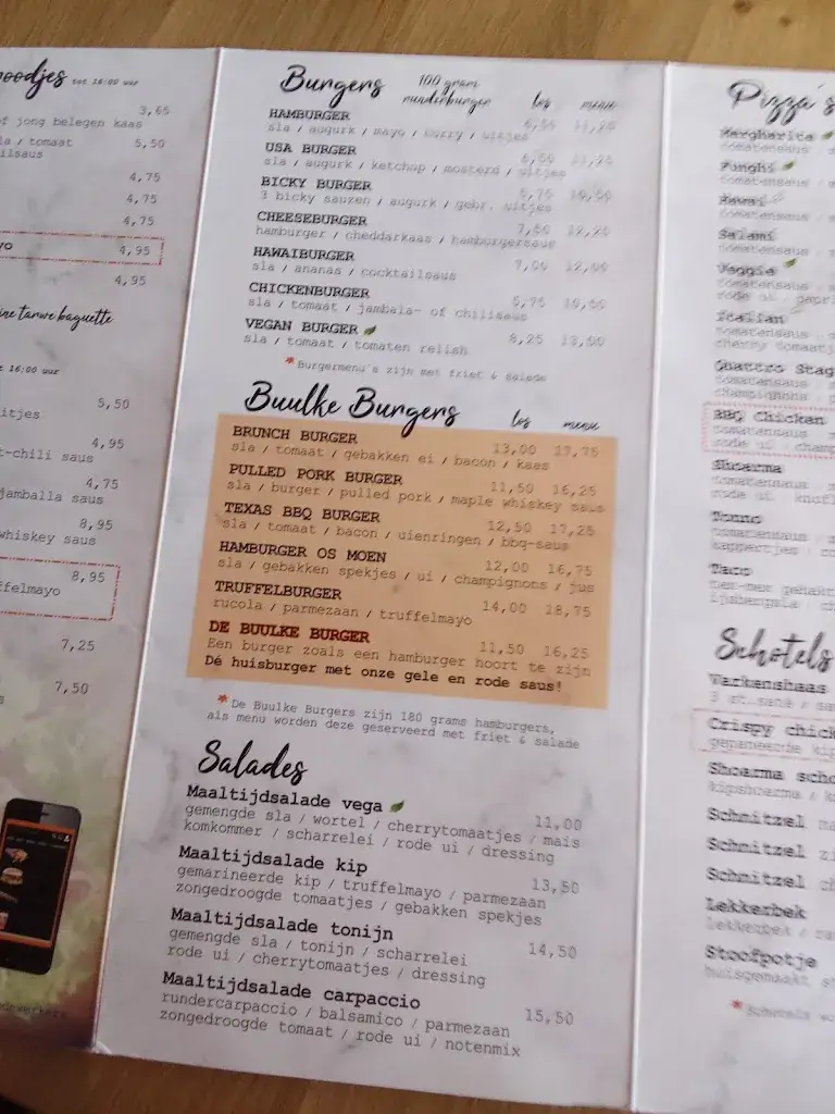 Menu_Cafetaria 't Buulke_Budel_immagine_1