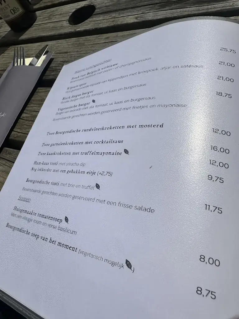 Menu_De Smokkelaar, Bourgondisch genieten_Strijbeek_immagine_2