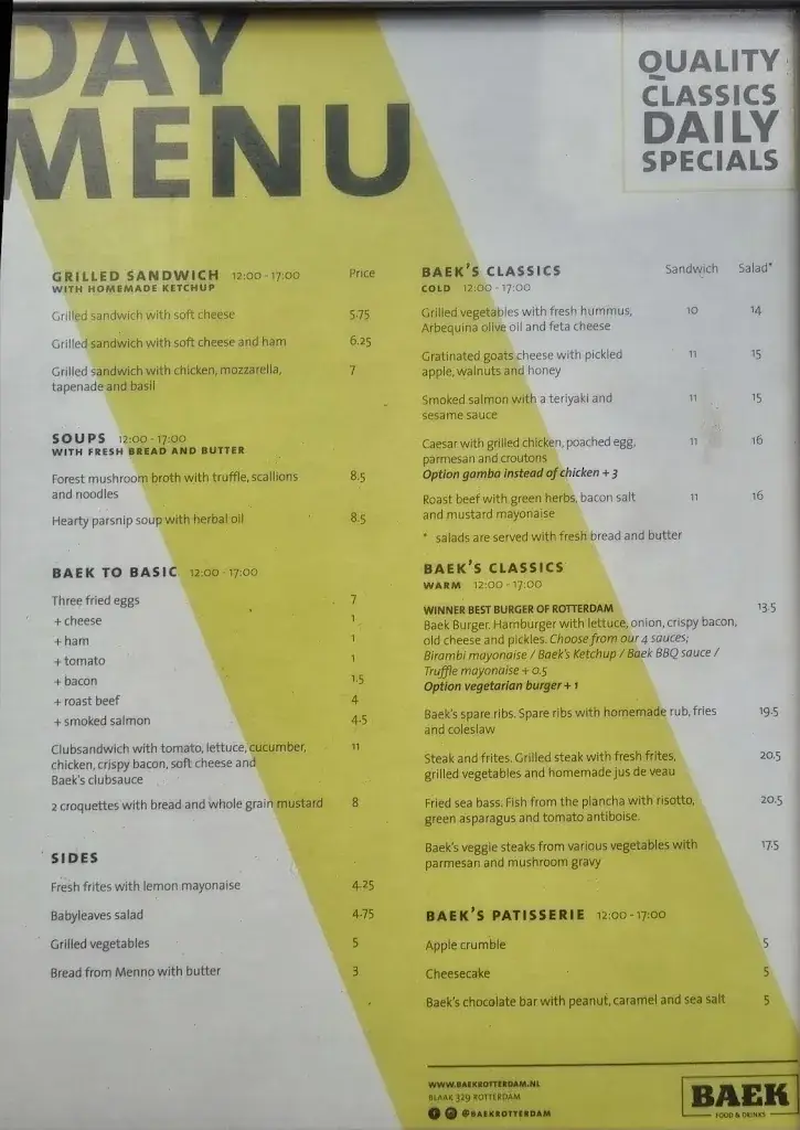 Menü_Baek Food & Drinks_Rotterdam_Bild_2