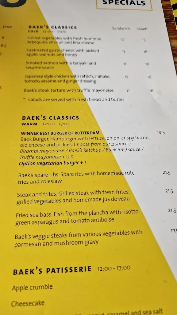 Menü_Baek Food & Drinks_Rotterdam_Bild_3