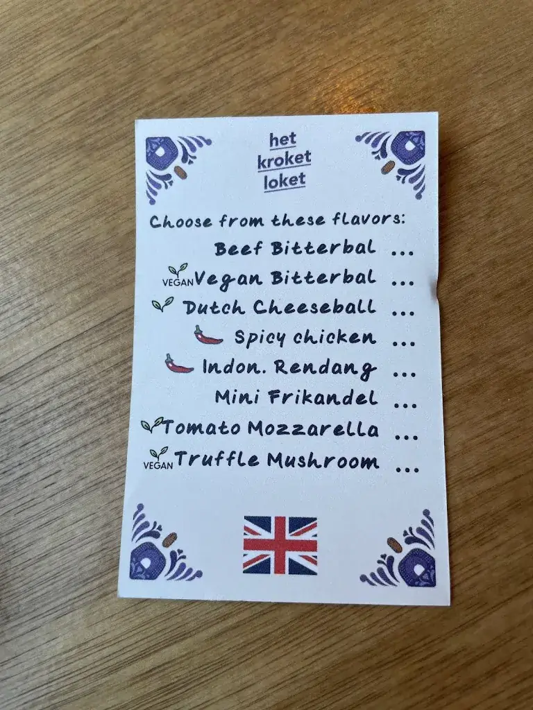 Menu_Het Kroket Loket_Rotterdam_immagine_4