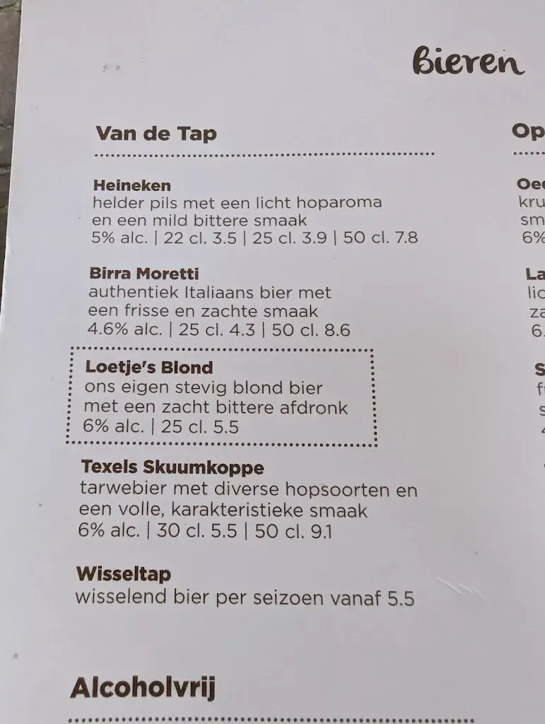 Menu_Loetje Rotterdam Centrum_Rotterdam_immagine_3