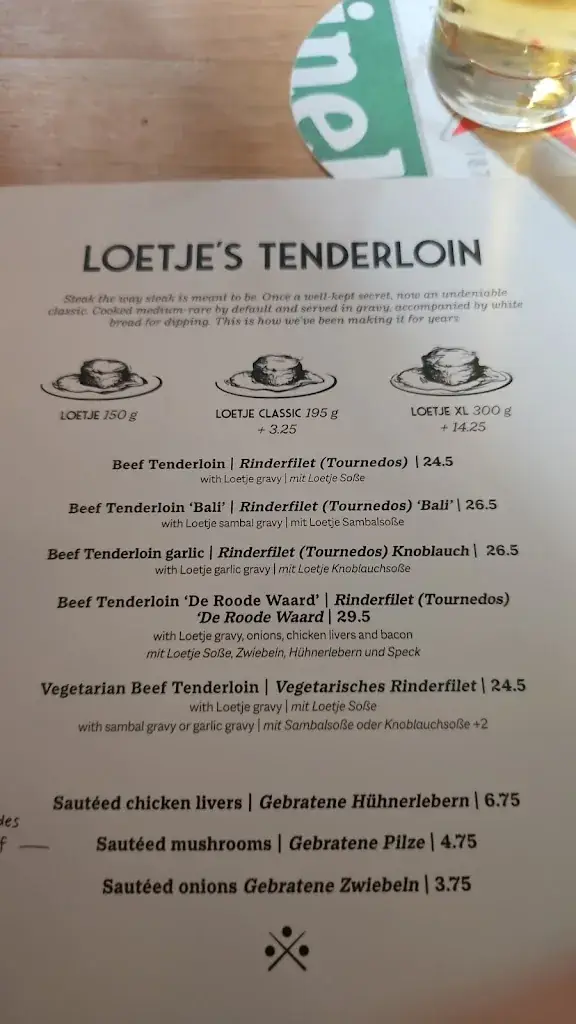 Menu_Loetje Rotterdam Centrum_Rotterdam_immagine_4