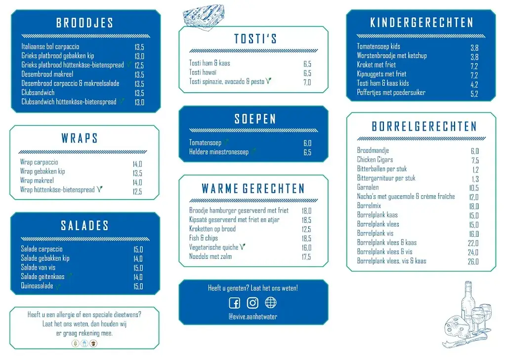 Menu_Strandpaviljoen évive aan het water_Katwijk_immagine_1