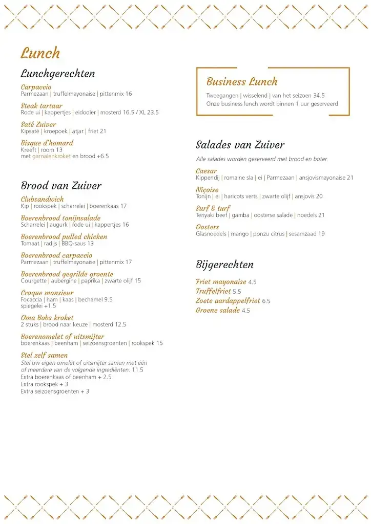 Menu_Restaurant Zuiver Amersfoort_Leusden_image_2