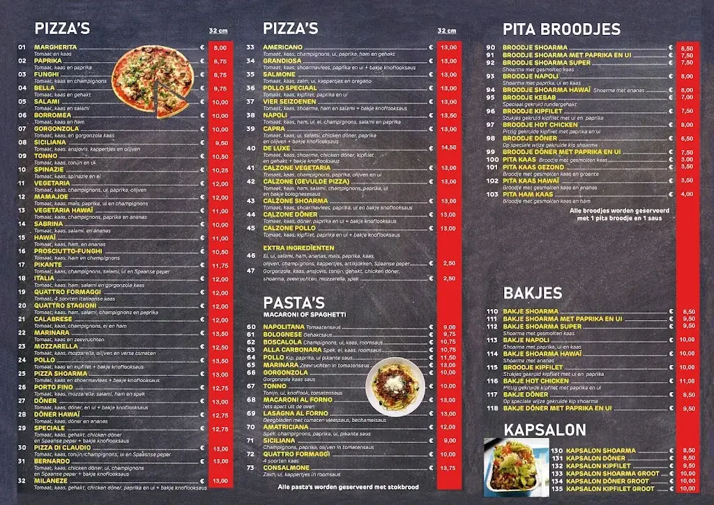Menu_Pizzeria Napoli_Dinteloord_image_1