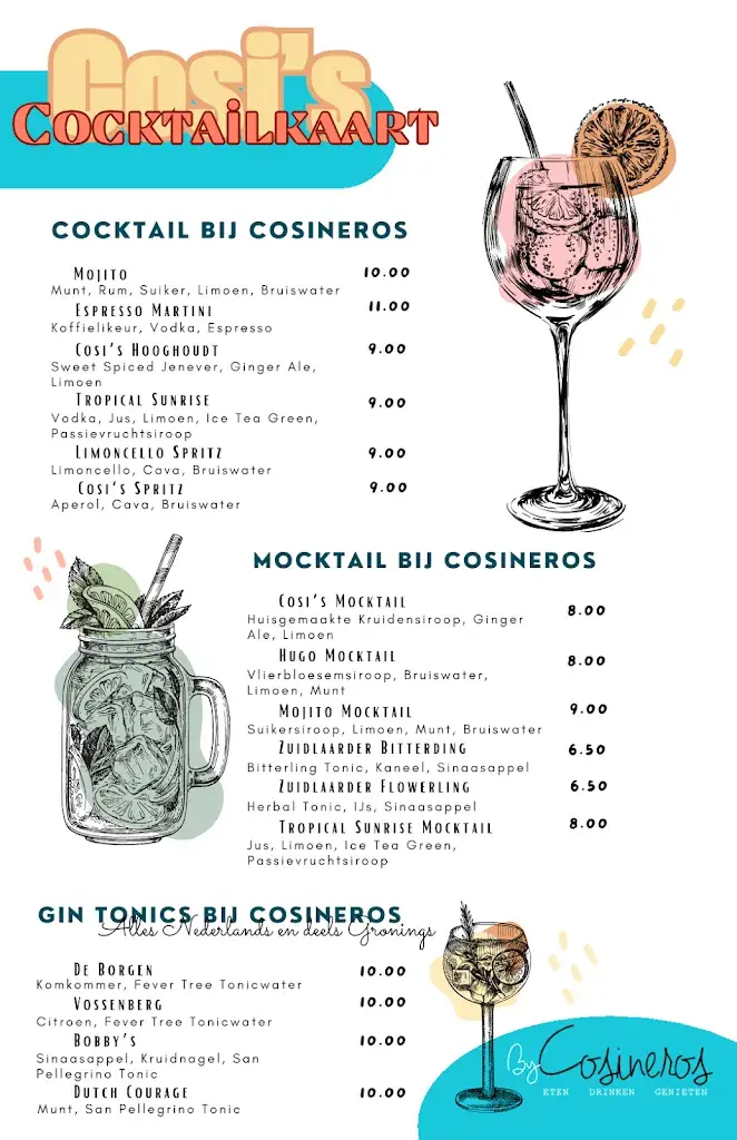 Menu_Bij Cosineros_Zuidlaren_image_1