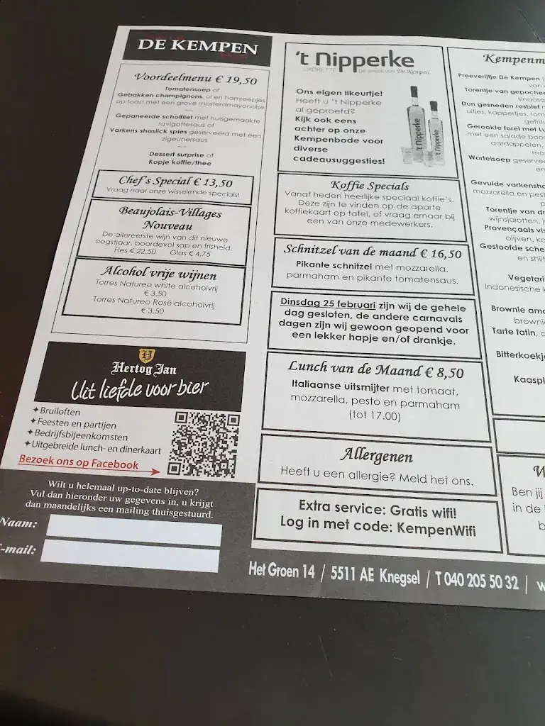 Menu_Dinee Cafe De Kempen_Knegsel_image_1