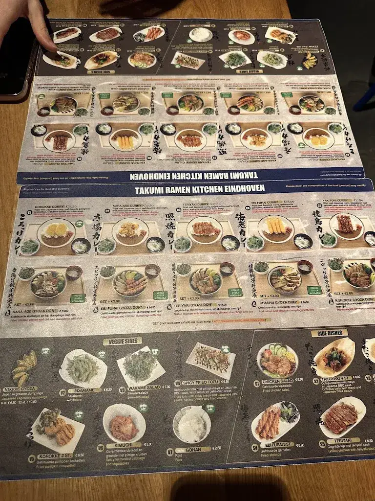 Menu_Takumi Ramen Eindhoven Kerkstraat_Eindhoven_imagen_3