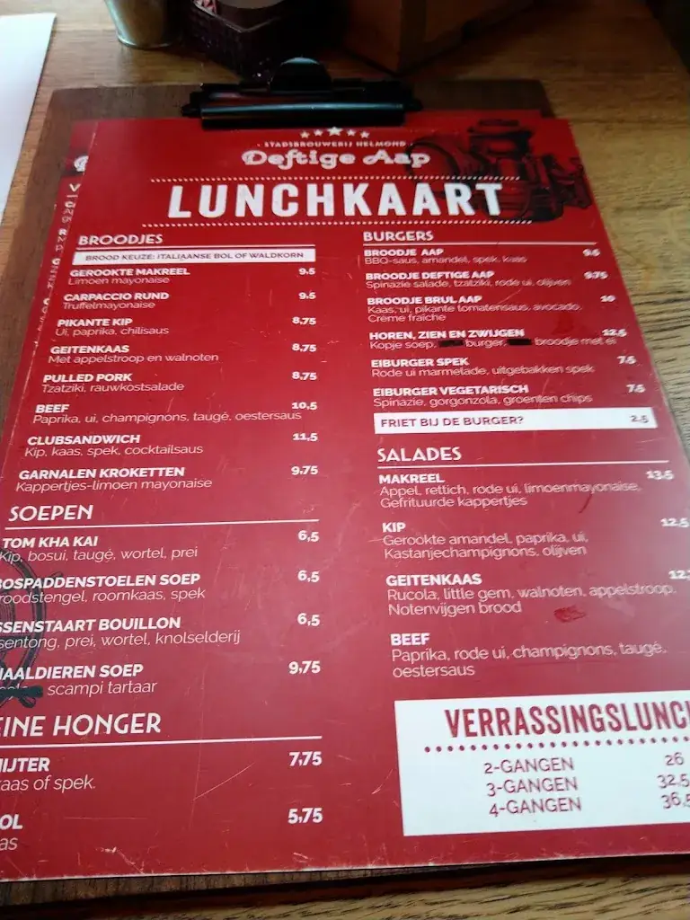 Menu_Stadsbrouwerij, restaurant Deftige Aap_Helmond_image_3
