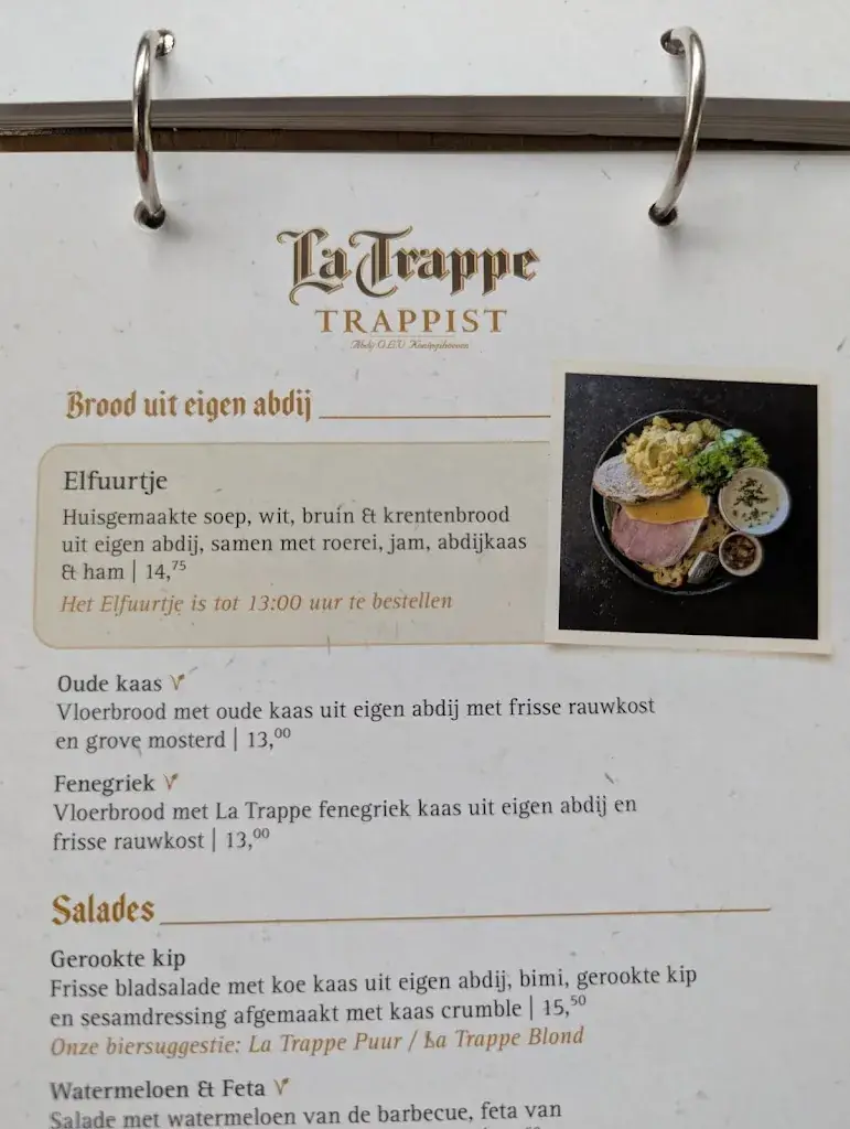 Menu_Tasting room La Trappe_Berkel-Enschot_image_3