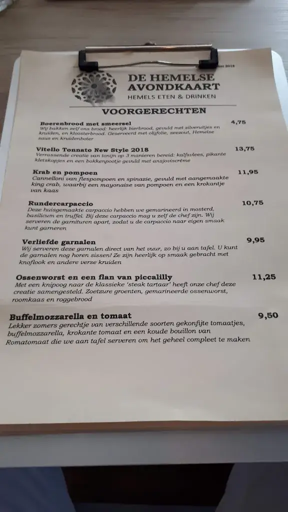 Menu_Hemels eten & drinken_Berkel-Enschot_image_1