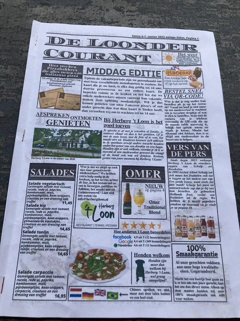 Menu_Waalre Pizza, Herberg 't Loon_Waalre_image_2