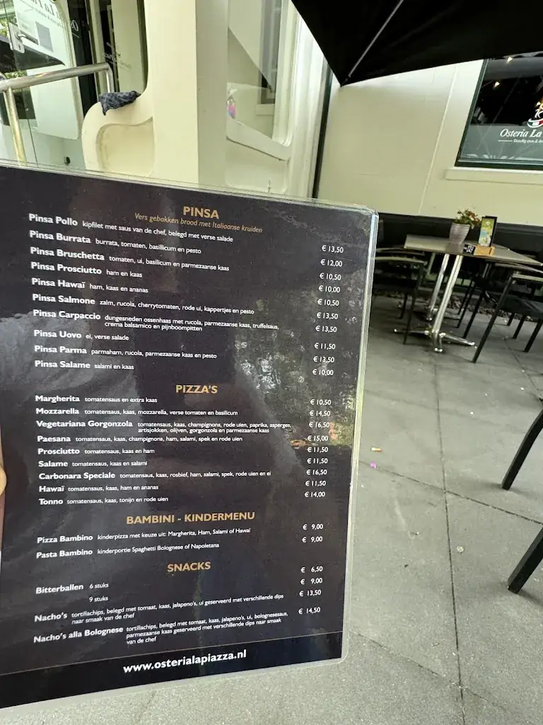 Menu_Pizzeria Ristorante Osteria La Piazza_Zuidlaren_image_4