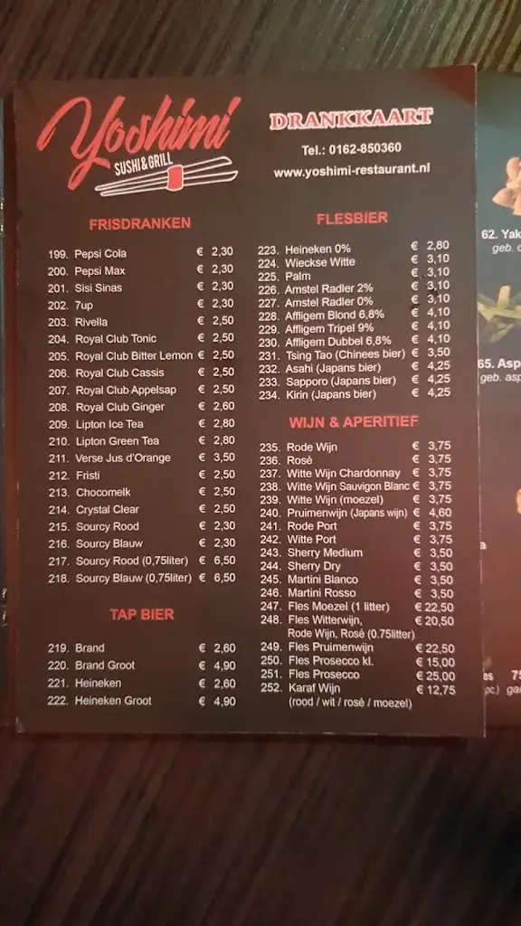 Menu_Yoshimi Restaurant_Raamsdonksveer_image_2