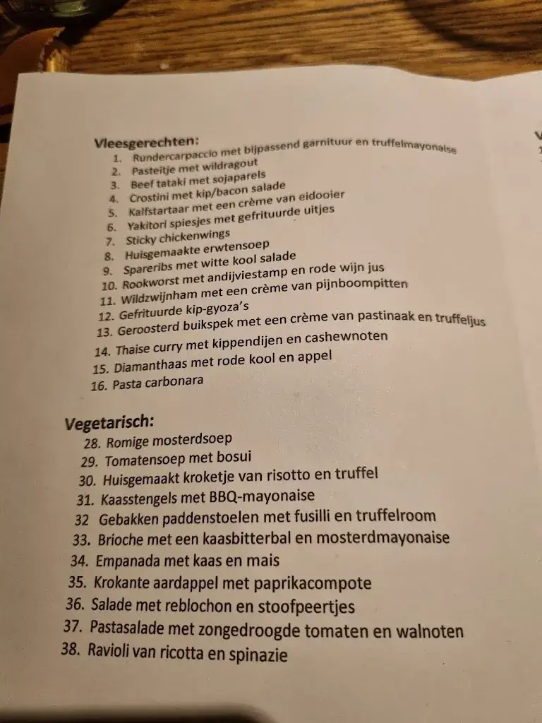 Menu_Grand Café / Cafetaria / Zaal - De Hof van Gilze_Gilze_image_1