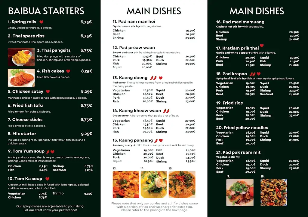 Menu_Baibua Thai Restaurant_Amsterdam_immagine_1
