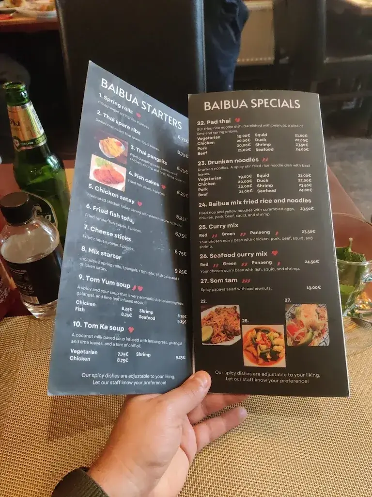 Menu_Baibua Thai Restaurant_Amsterdam_immagine_4