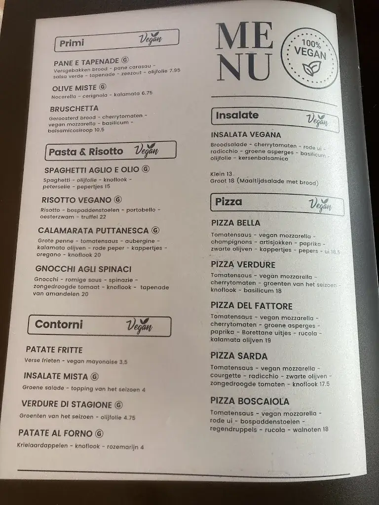 Menu_Ristorante & pizzeria La vita è bella, Midlaren_Midlaren_image_1