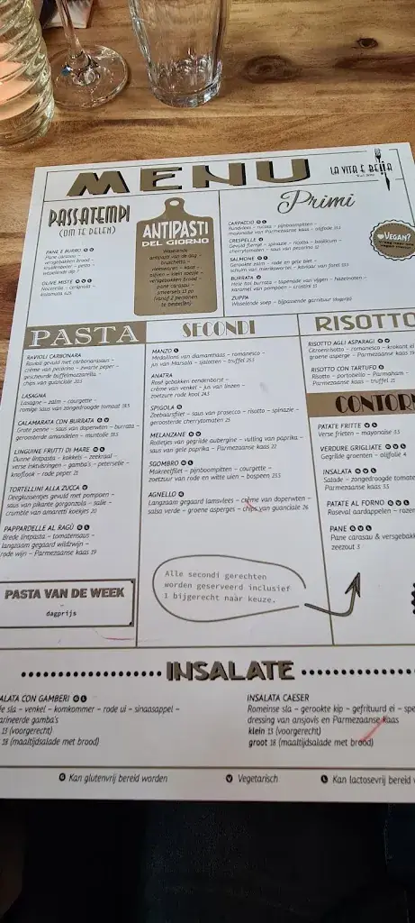 Menu_Ristorante & pizzeria La vita è bella, Midlaren_Midlaren_image_4