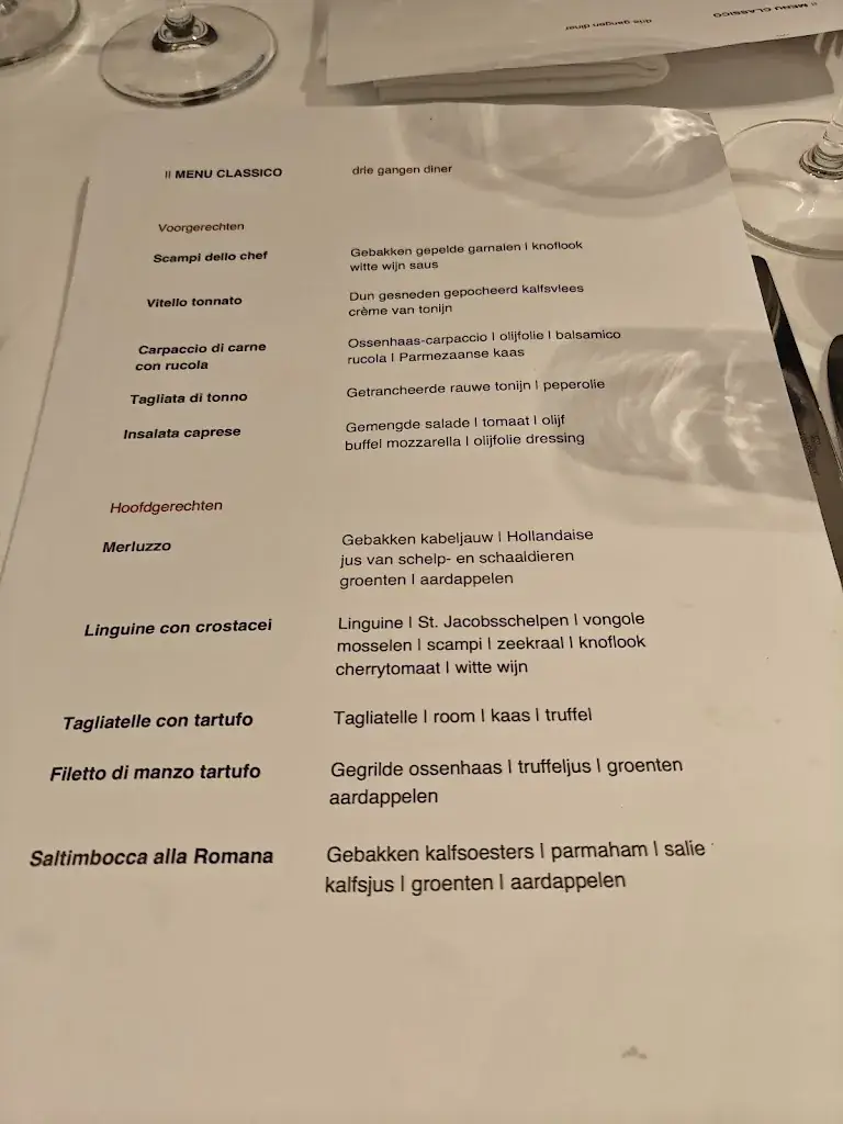 Menü_Al Dente Ristorante Italiano_Breda_Bild_1