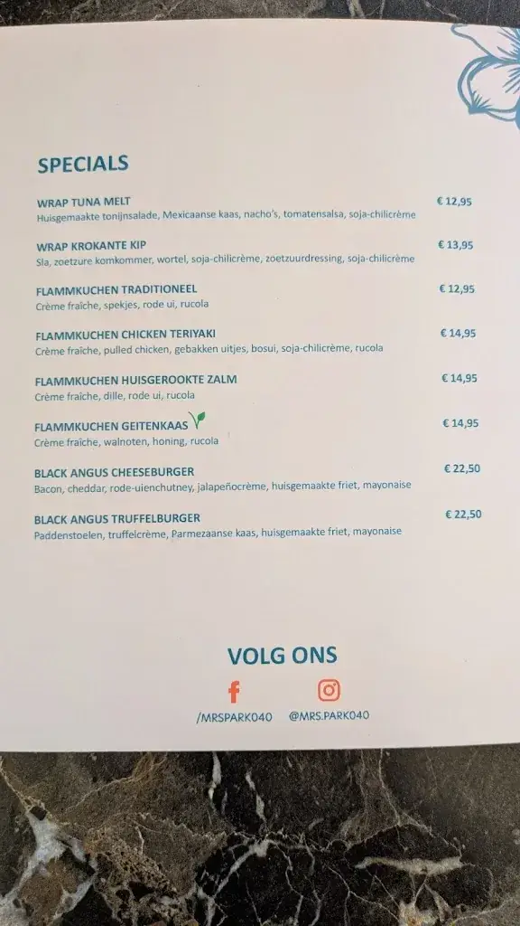 Menu_Mrs Park_Eindhoven_image_2