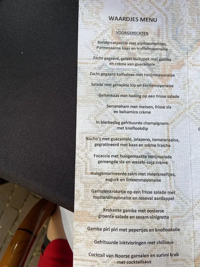 Menu_Restaurant De Waard_Helmond_image_3