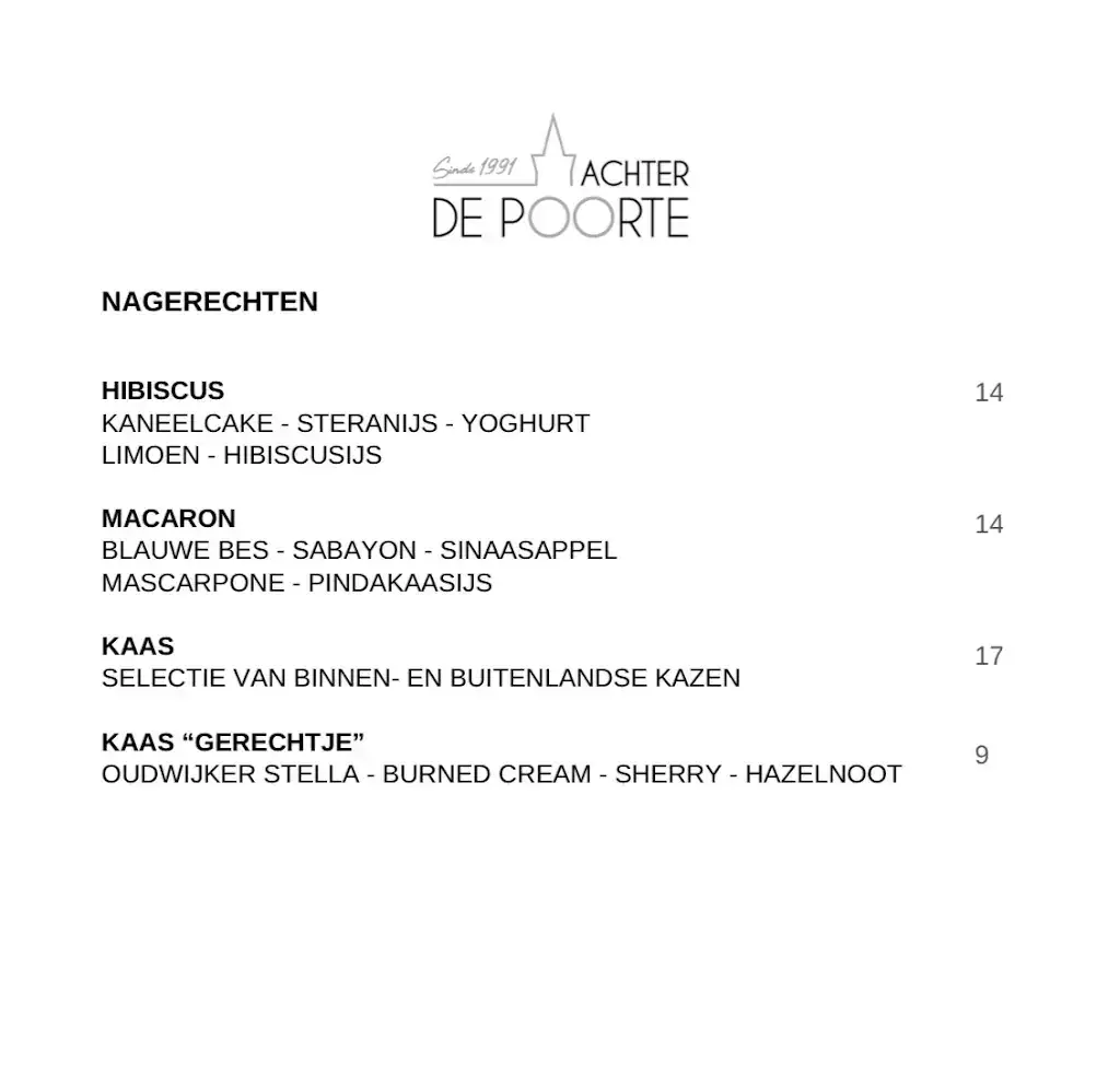 Menu_Restaurant Achter De Poorte_Elburg_image_2