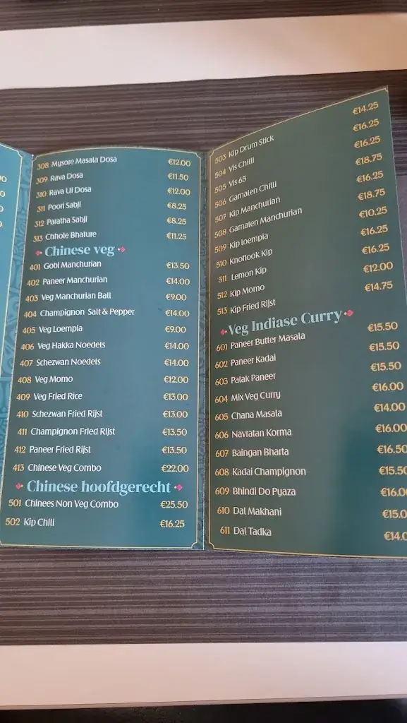 Menu_Kailash Bhavan_Helvoirt_image_3